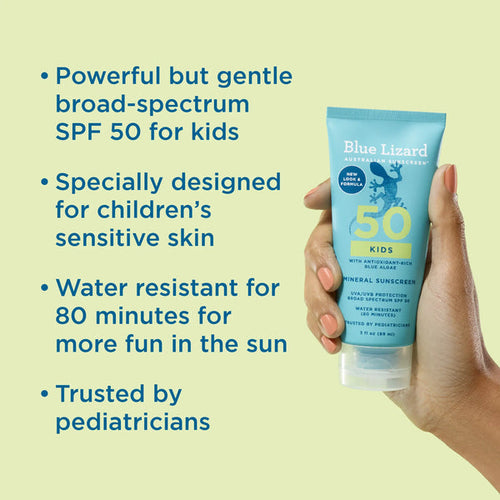 Blue Lizard Kids Mineral SPF 50 Sunscreen Lotion